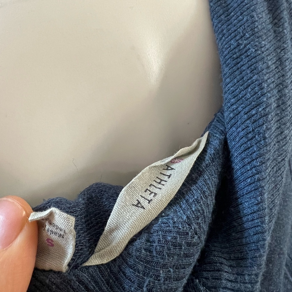 Athleta Blue Draped Cardigan Sweater - Picture 3 of 4